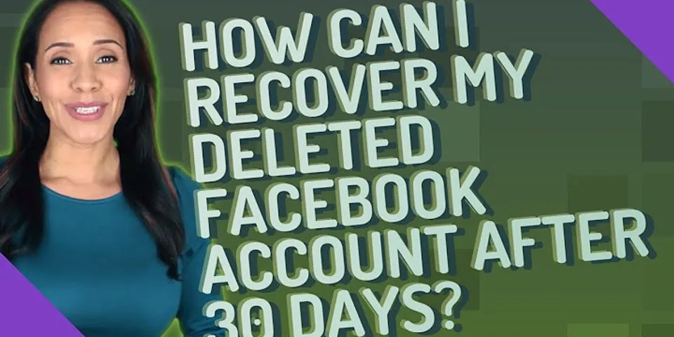 Can you reactivate a deleted Facebook account?