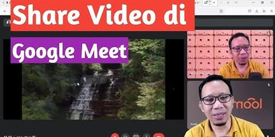 Cara mengaktifkan suara video di Google Meet di laptop