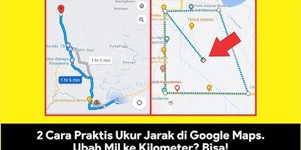 Cara mengukur jarak lari dengan Google Maps