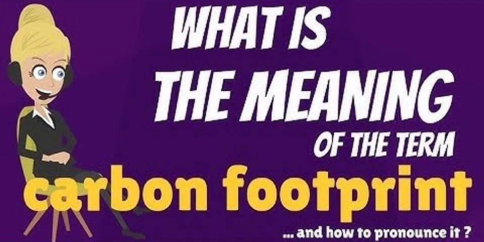 carbon footprint là gì - Nghĩa của từ carbon footprint
