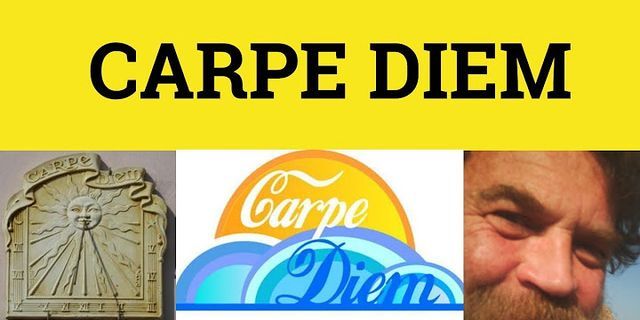 carpe là gì - Nghĩa của từ carpe