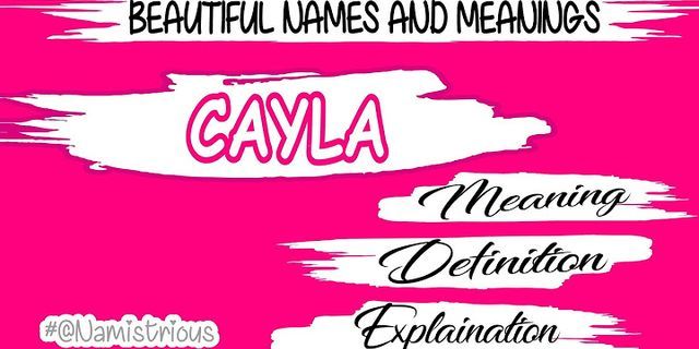 cayla là gì - Nghĩa của từ cayla