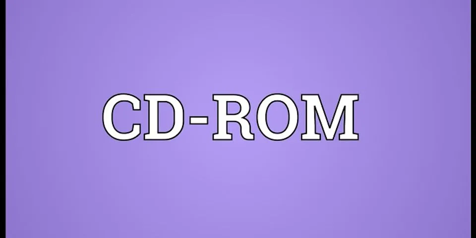 cd rom là gì - Nghĩa của từ cd rom