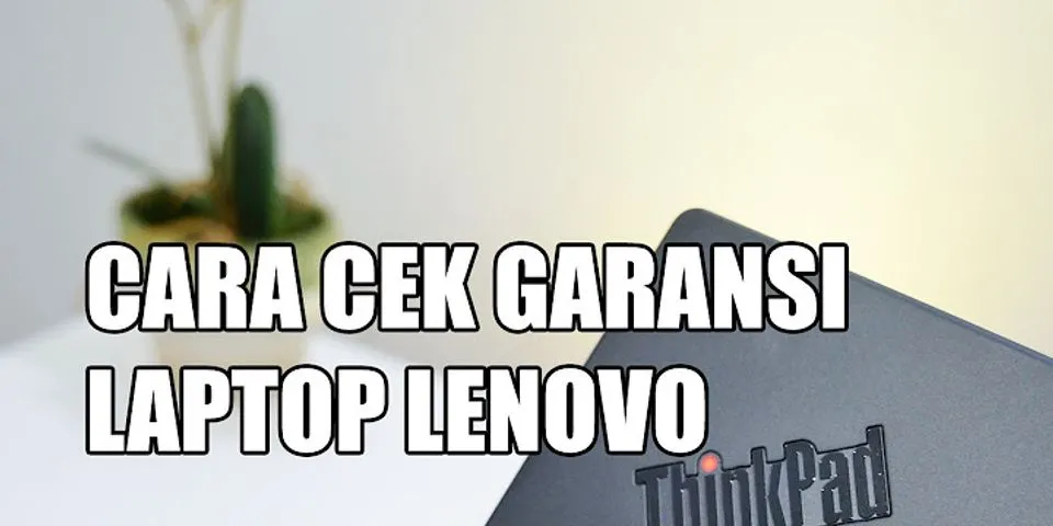 Cek Laptop Lenovo