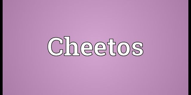 cheetos là gì - Nghĩa của từ cheetos