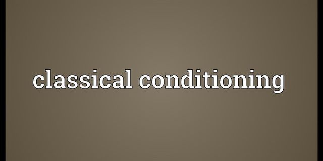 classical conditioning là gì - Nghĩa của từ classical conditioning