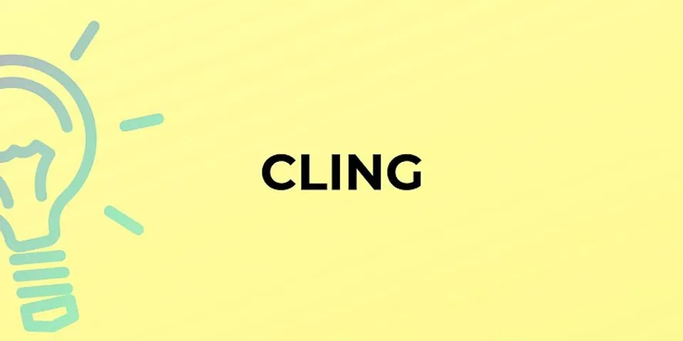cling-on là gì - Nghĩa của từ cling-on