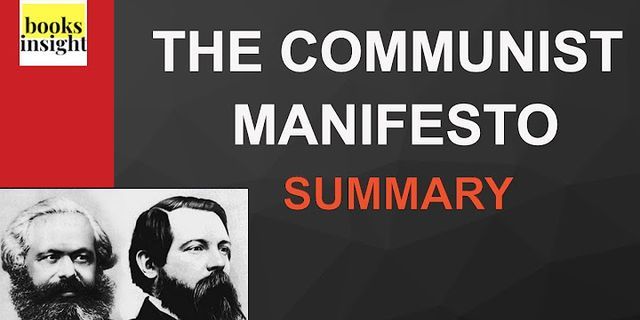 communist manifesto là gì - Nghĩa của từ communist manifesto