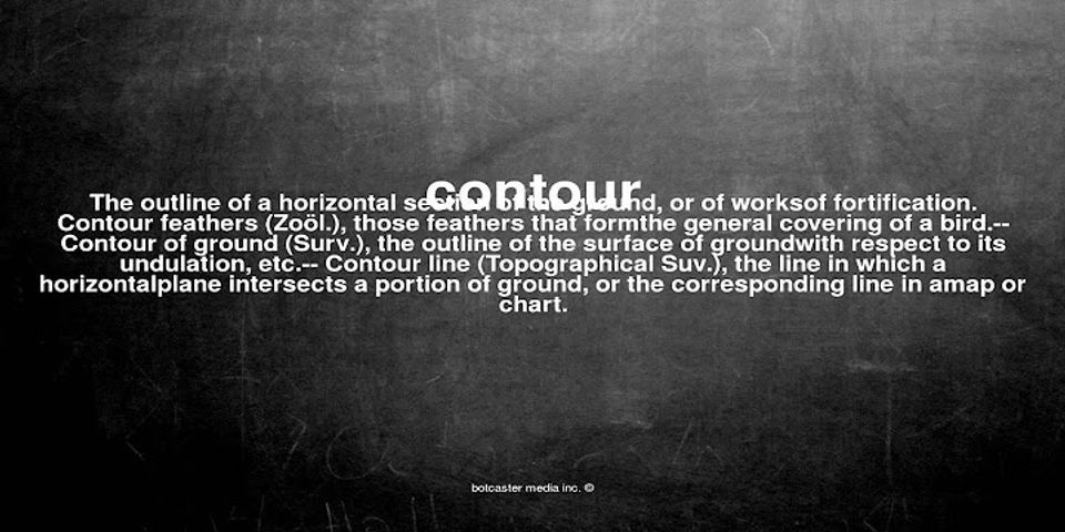 contour là gì - Nghĩa của từ contour