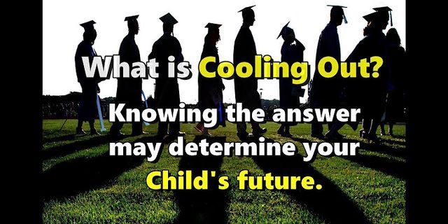cooling out là gì - Nghĩa của từ cooling out