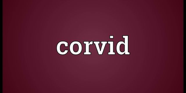 corvid là gì - Nghĩa của từ corvid
