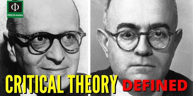 critical theory là gì - Nghĩa của từ critical theory
