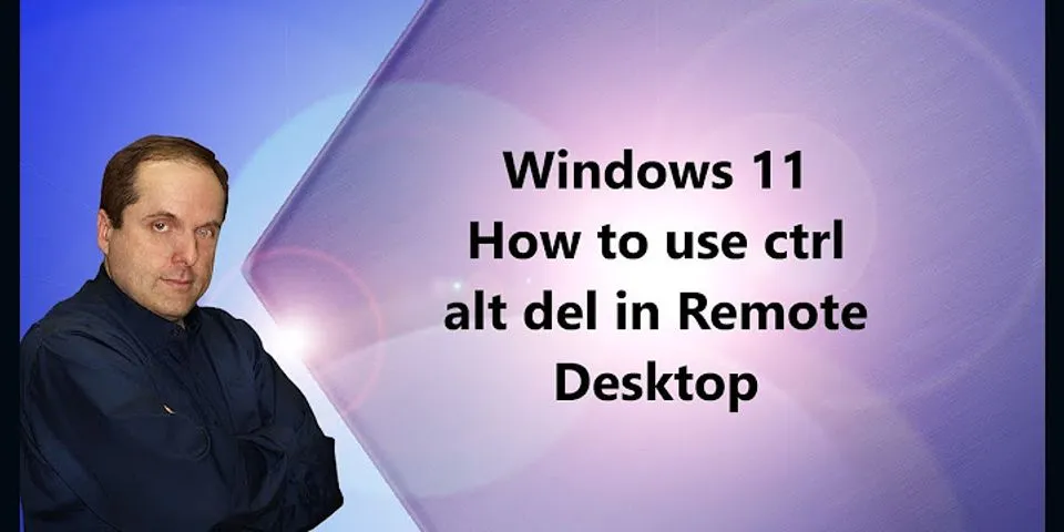 ctrl alt del on nested remote desktop