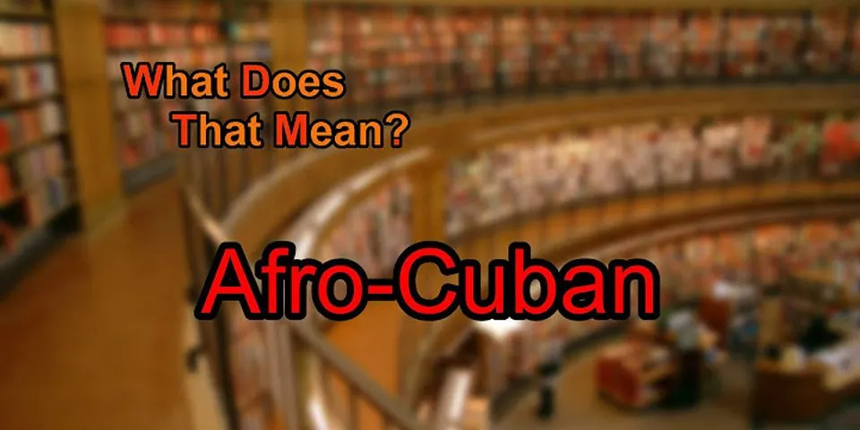 cuban là gì - Nghĩa của từ cuban