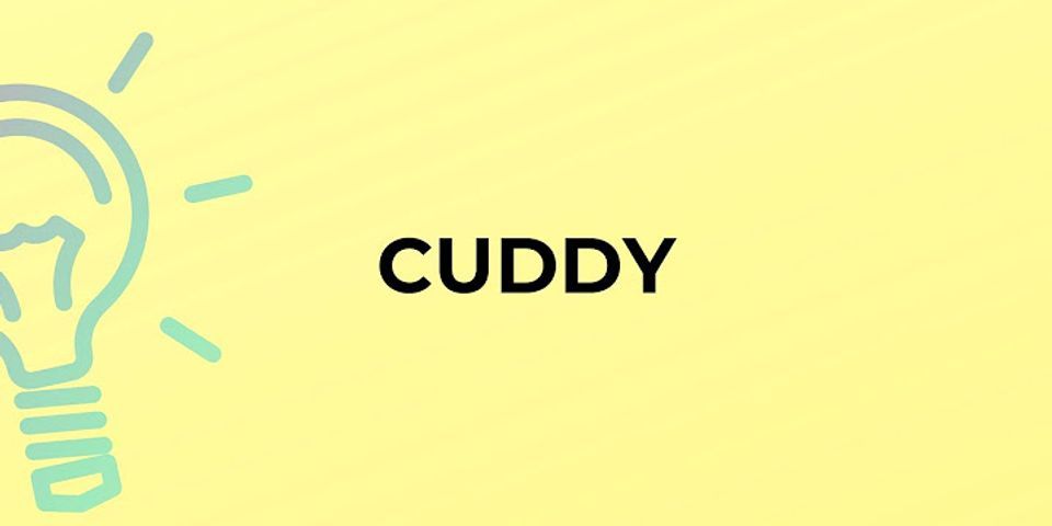 cuddy là gì - Nghĩa của từ cuddy