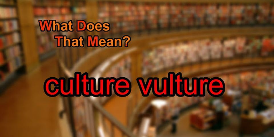 culture vulture là gì - Nghĩa của từ culture vulture