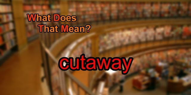 cutaway là gì - Nghĩa của từ cutaway