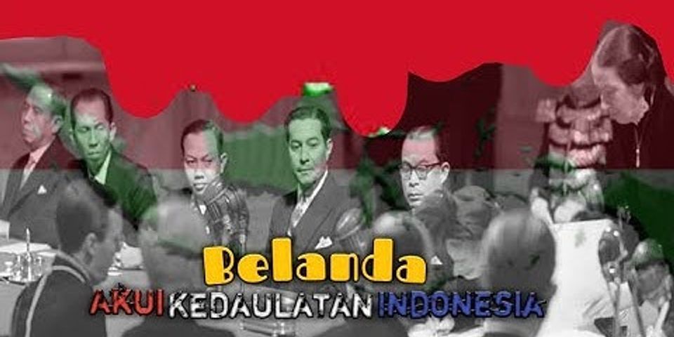Dalam perundingan apakah Belanda mengakui kedaulatan Indonesia?