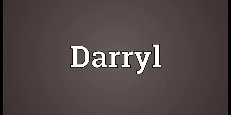 darril là gì - Nghĩa của từ darril