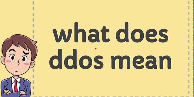 ddos là gì - Nghĩa của từ ddos