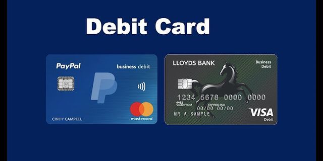 debit card là gì - Nghĩa của từ debit card