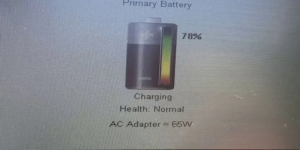 Dell laptop won t charge past 55