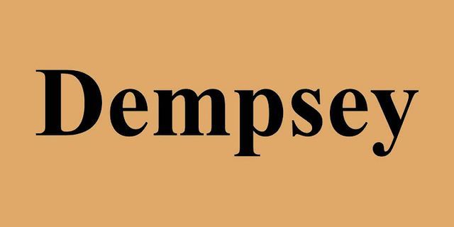 dempsey là gì - Nghĩa của từ dempsey
