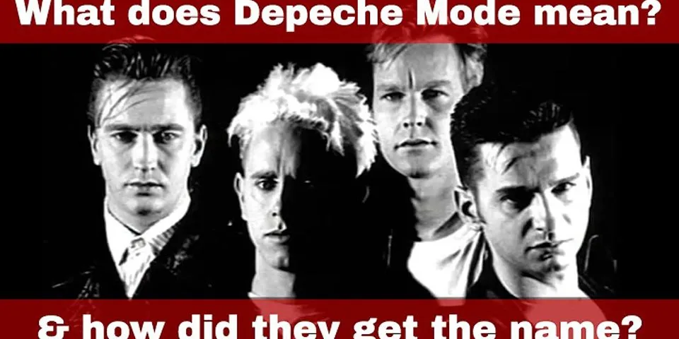 depeche mode là gì - Nghĩa của từ depeche mode