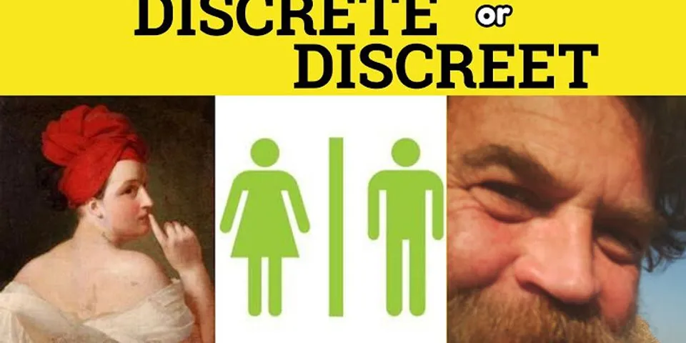 discrete là gì - Nghĩa của từ discrete