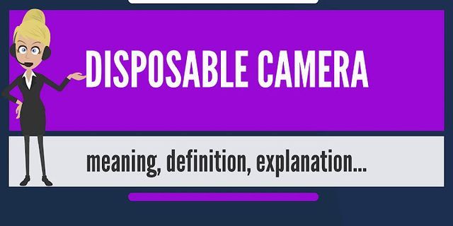 disposable camera là gì - Nghĩa của từ disposable camera