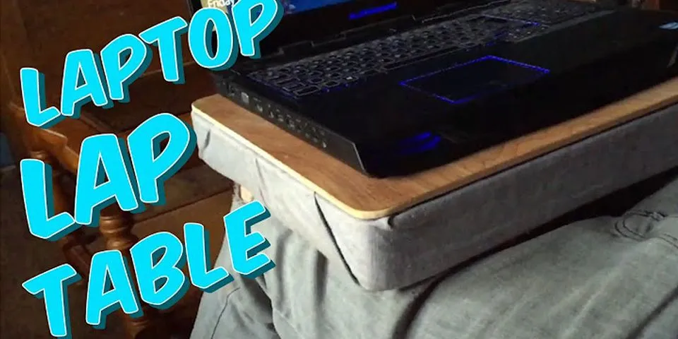 DIY laptop desk