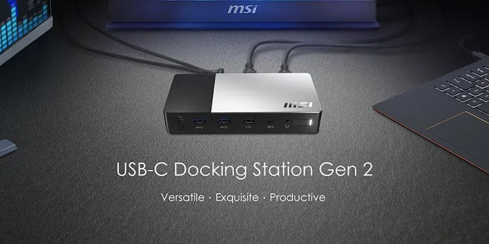 Does MSI laptop support USB-C display?