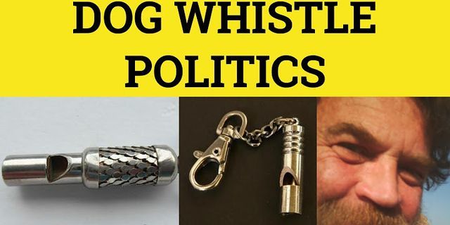 dog whistle politics là gì - Nghĩa của từ dog whistle politics