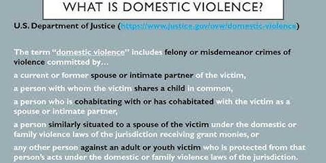 domestic violence là gì - Nghĩa của từ domestic violence