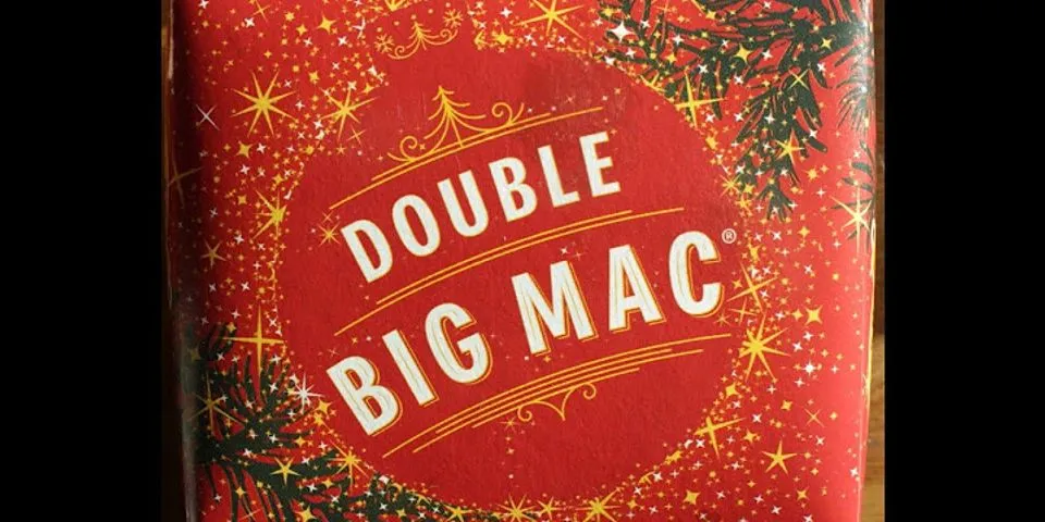 double big mac là gì - Nghĩa của từ double big mac