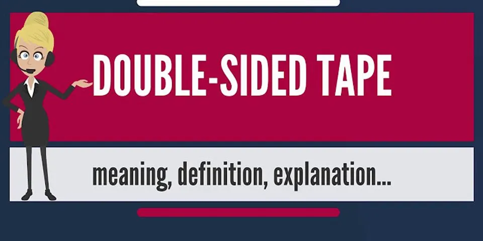 double sided là gì - Nghĩa của từ double sided
