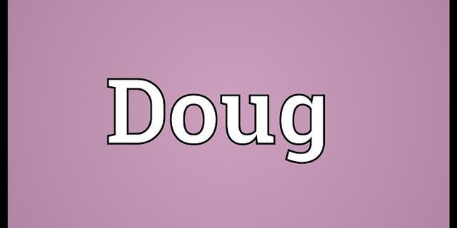 dougs là gì - Nghĩa của từ dougs