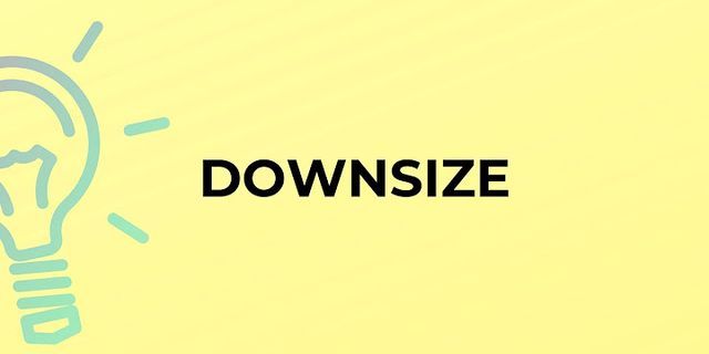 downsize là gì - Nghĩa của từ downsize