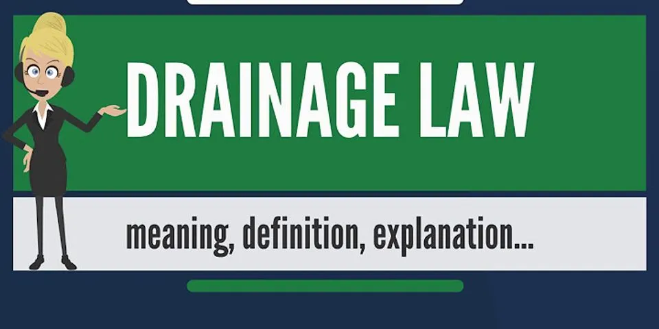 drainage là gì - Nghĩa của từ drainage