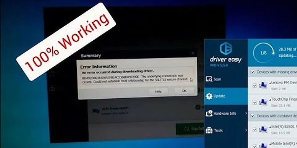 Driver Easy has stopped working