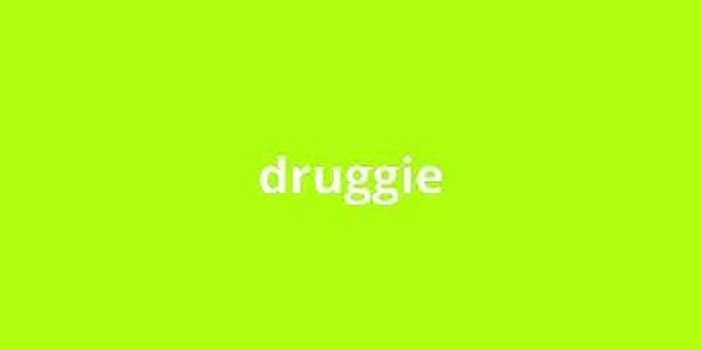 druggy là gì - Nghĩa của từ druggy