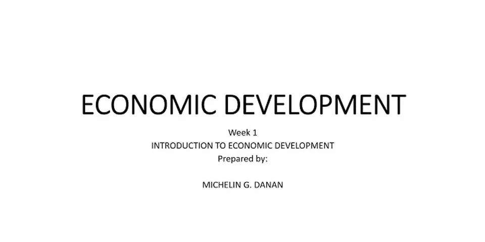 economic development là gì - Nghĩa của từ economic development