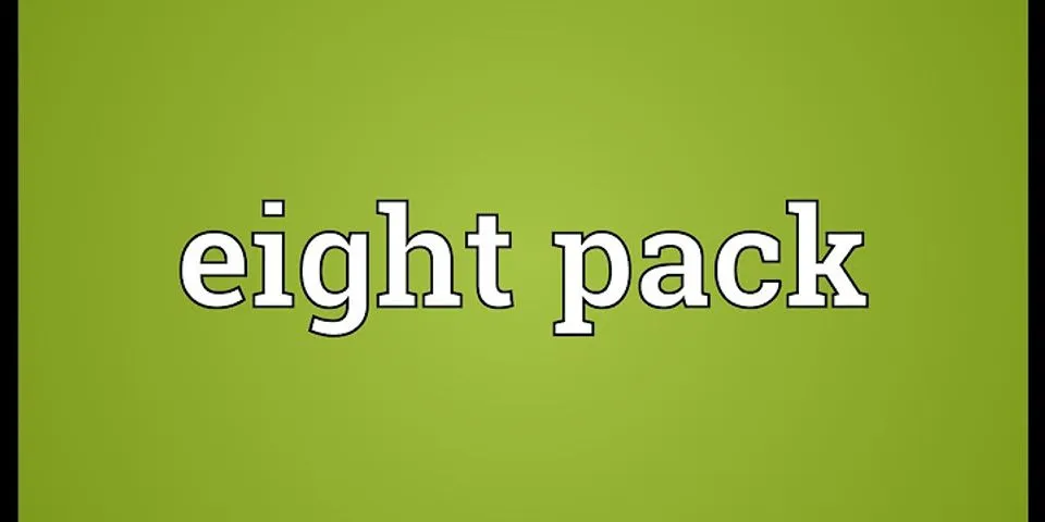eight-pack là gì - Nghĩa của từ eight-pack