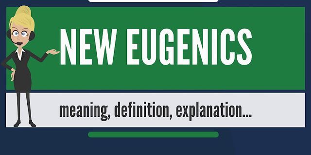 eugenics là gì - Nghĩa của từ eugenics