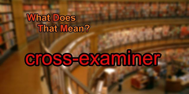 examiner là gì - Nghĩa của từ examiner