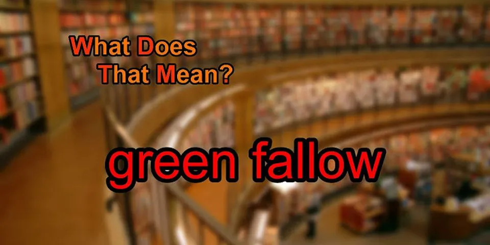 fallow là gì - Nghĩa của từ fallow