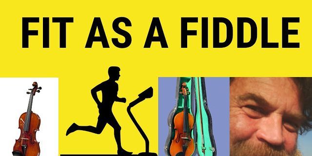 fit as a fiddle là gì - Nghĩa của từ fit as a fiddle
