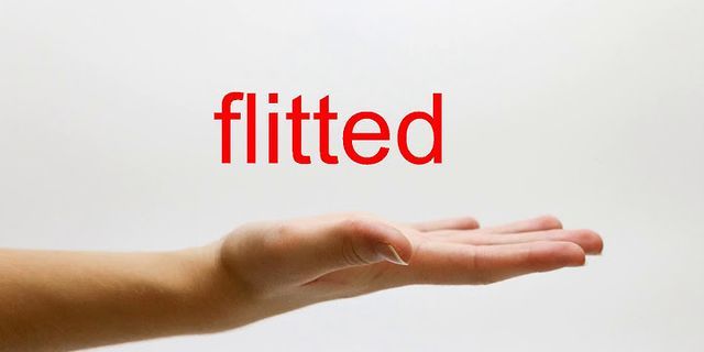 flitted là gì - Nghĩa của từ flitted