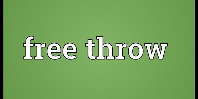 free throw là gì - Nghĩa của từ free throw