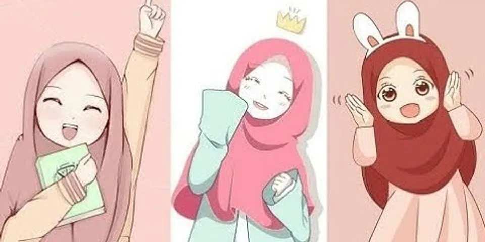 Gambar Kartun Muslimah Cantik dan Imut Bercadar
